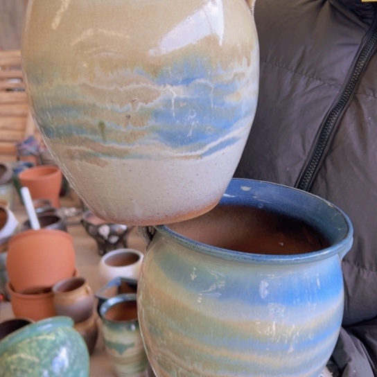 紫砂花盆高21口18————