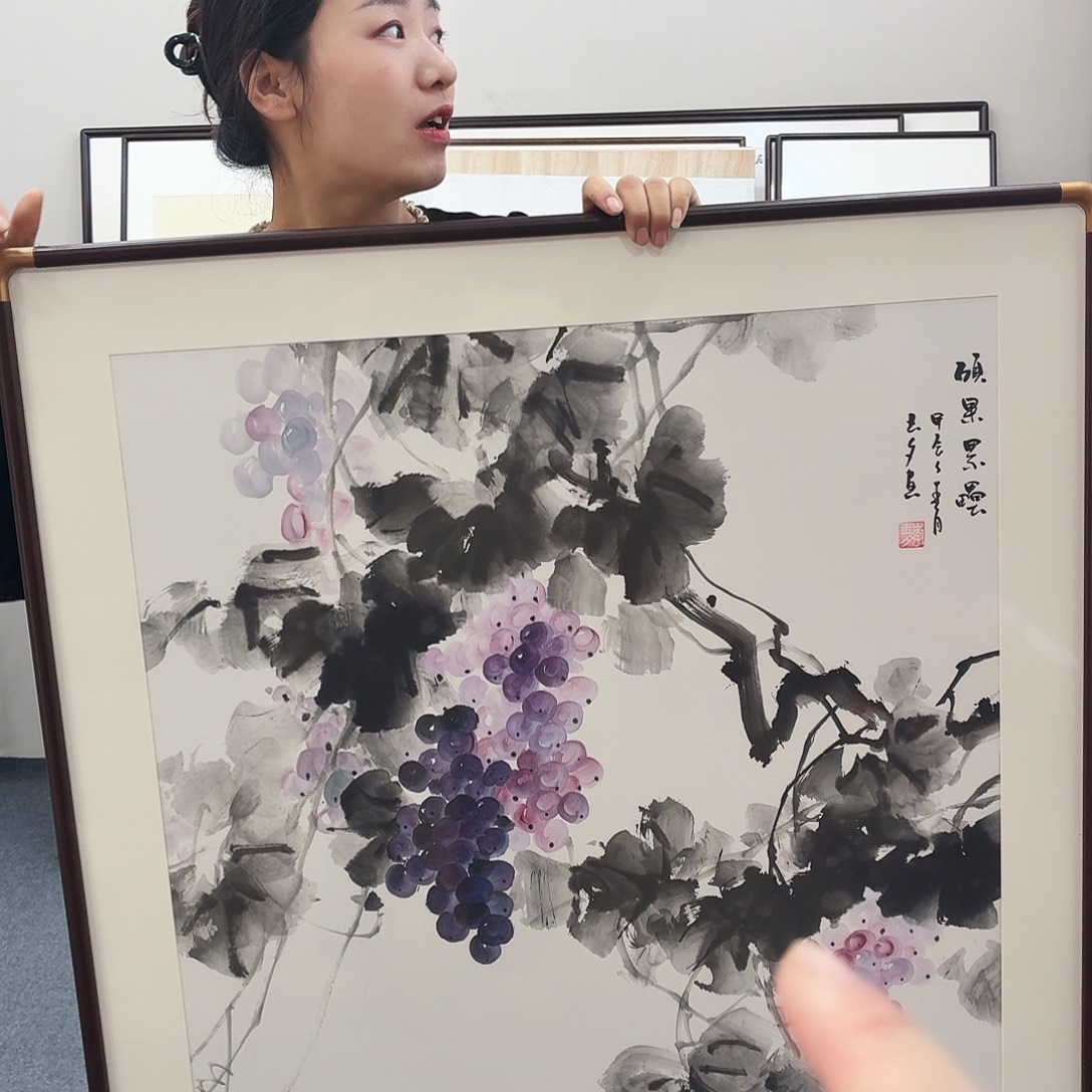 国画手绘作品80-80尺寸