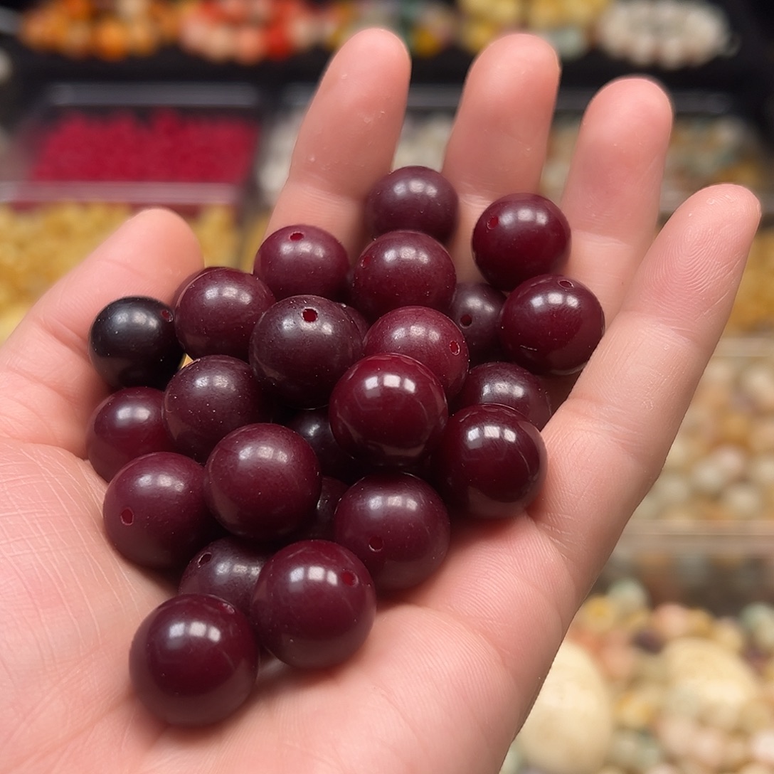 菩提根/象牙果手串100颗15尺寸车厘子圆珠