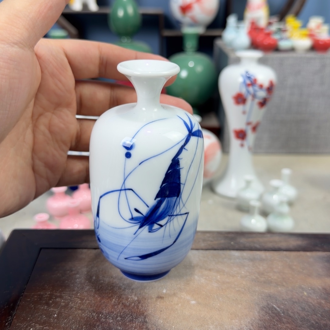 陶瓷手工小花器摆件