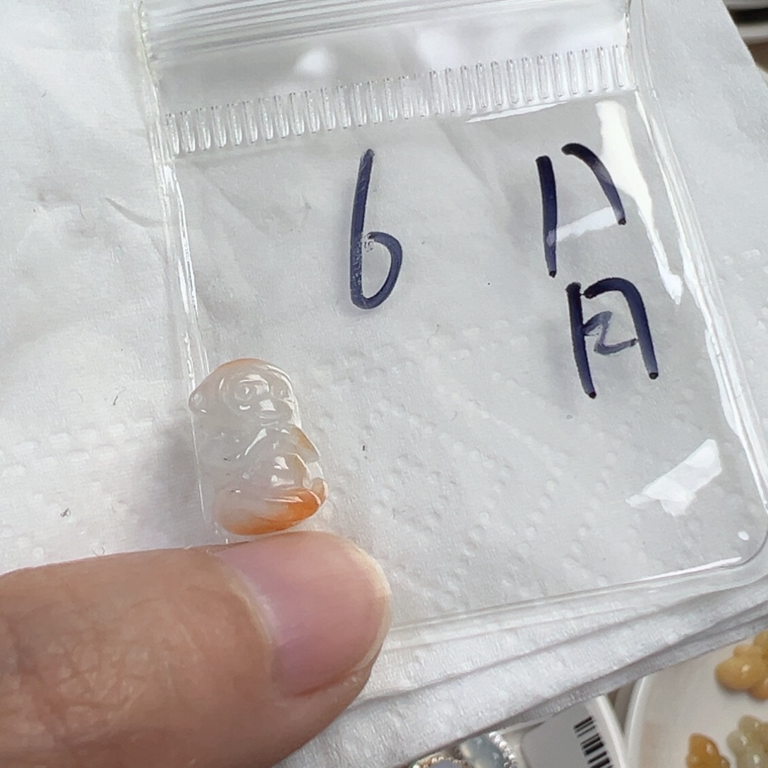 八****翡翠散珠6号链接，扣头款不提不换