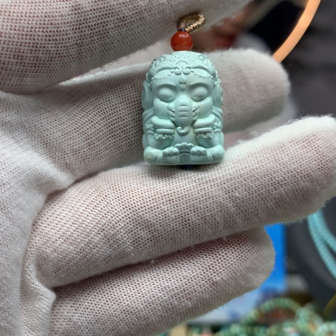 绿松石挂件未镶嵌