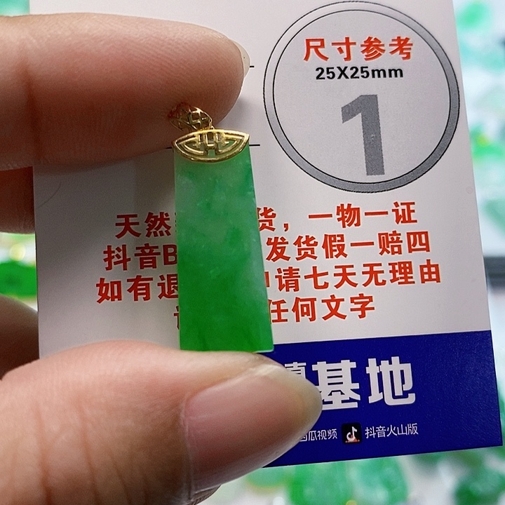 【闪购商品】翡翠颈饰18K金镶嵌翡翠