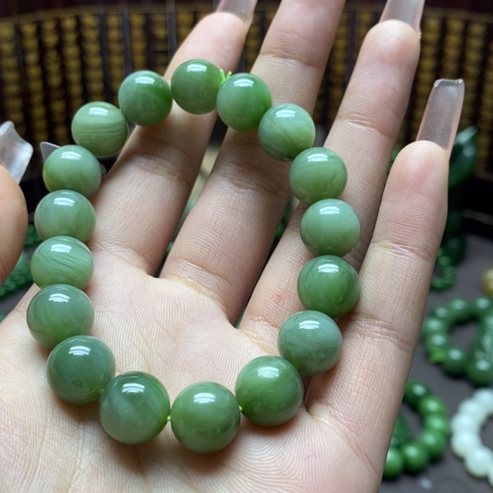 和田玉手串未镶嵌