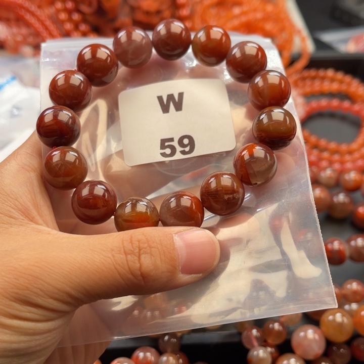 南红玛瑙未镶嵌多样性发货默认微瑕称重14mm