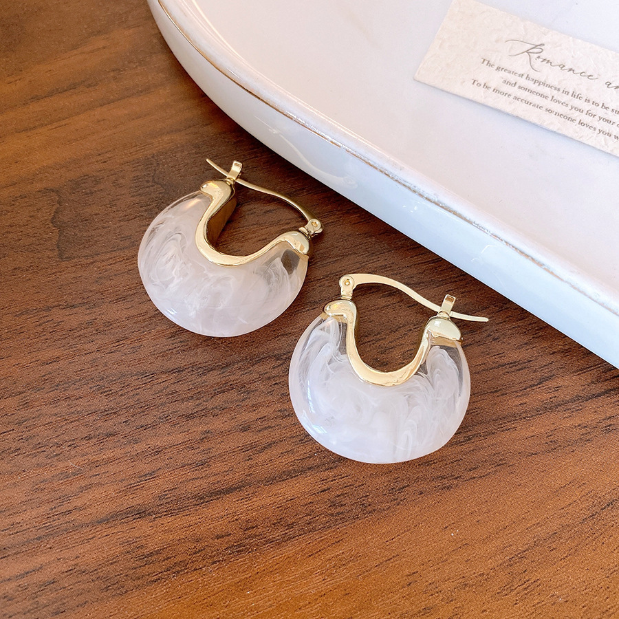 铜合金耳饰 U形耳扣女简约文艺耳环小众时尚新款耳饰N3869A1