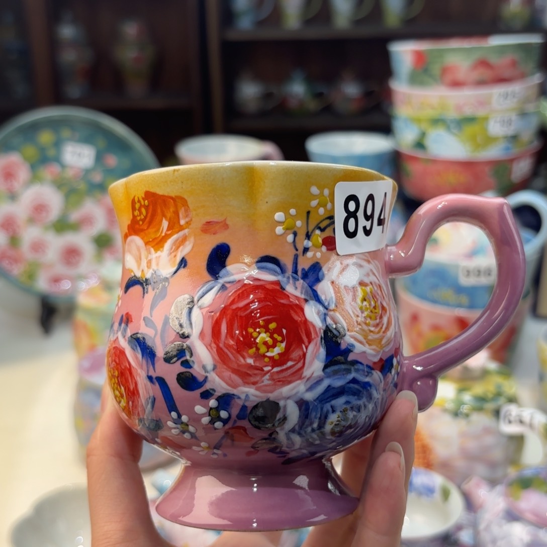 瓷片景德镇手绘高温釉下彩陶瓷茶具