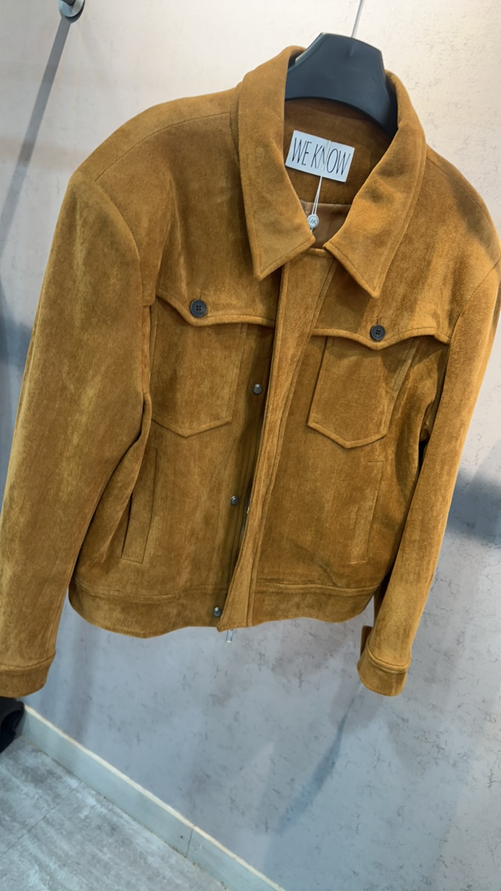 新款翻毛皮夹克外套