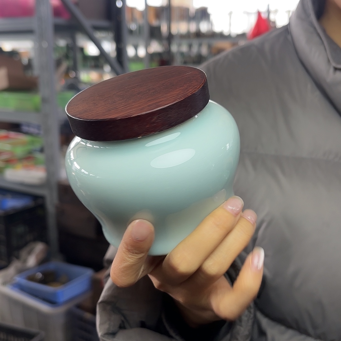 龙泉云间青瓷小米茶器