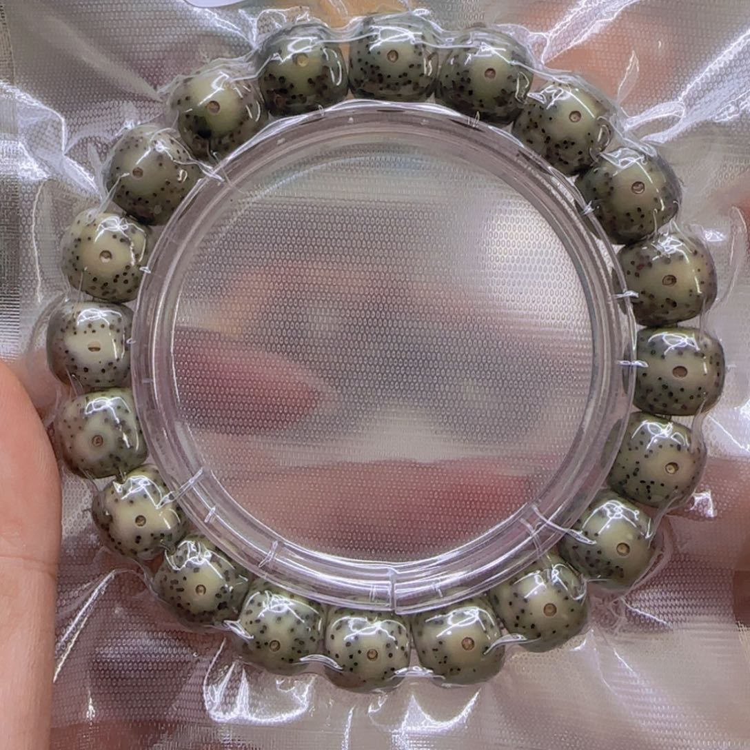 星月菩提手串77哈哈绿星月菩提1.2桶单圈