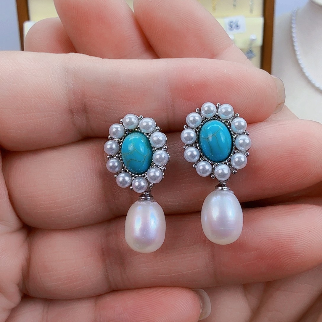 未镶嵌淡水珍珠耳饰