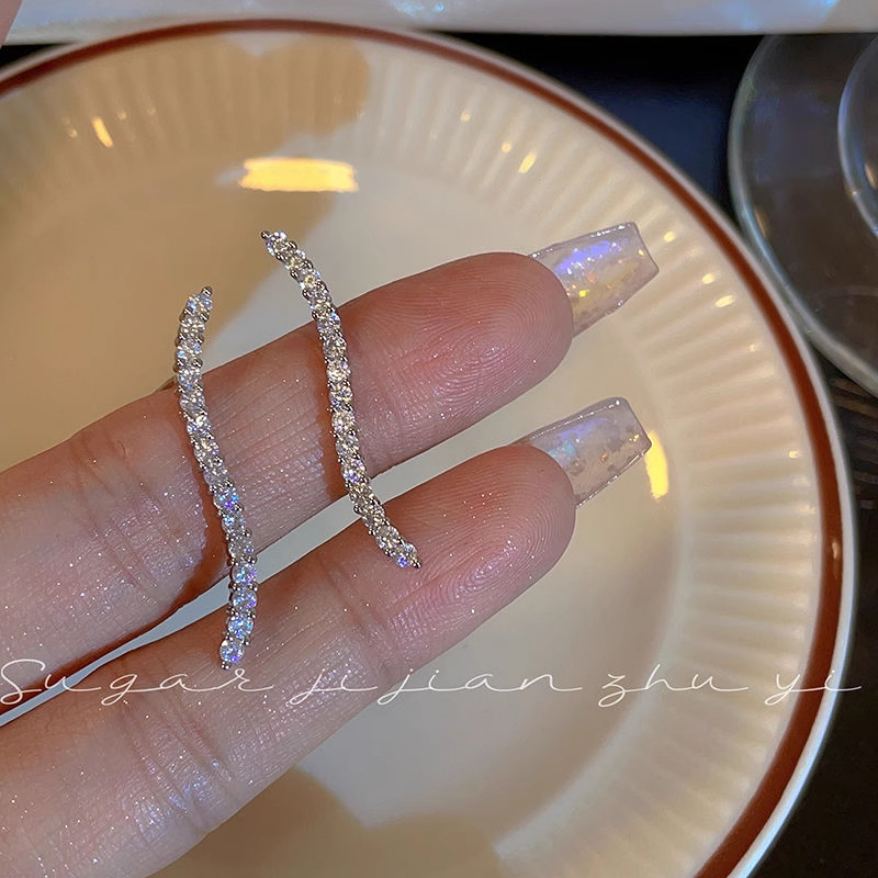 合金耳饰 44号气质曲线耳环小众设计感轻奢耳饰高级感新款