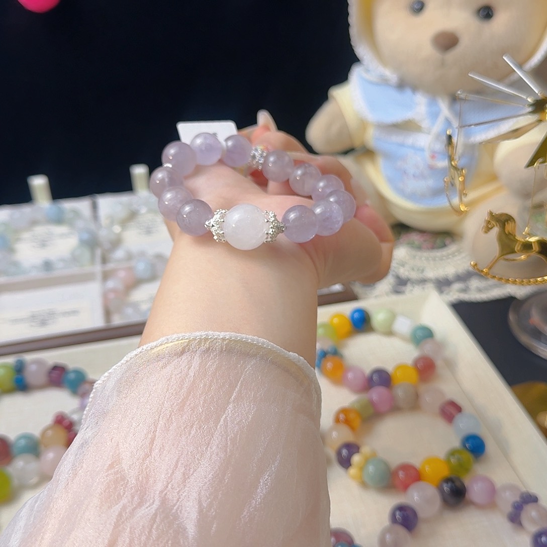 水晶手链合金天然水晶手串多样性发其一