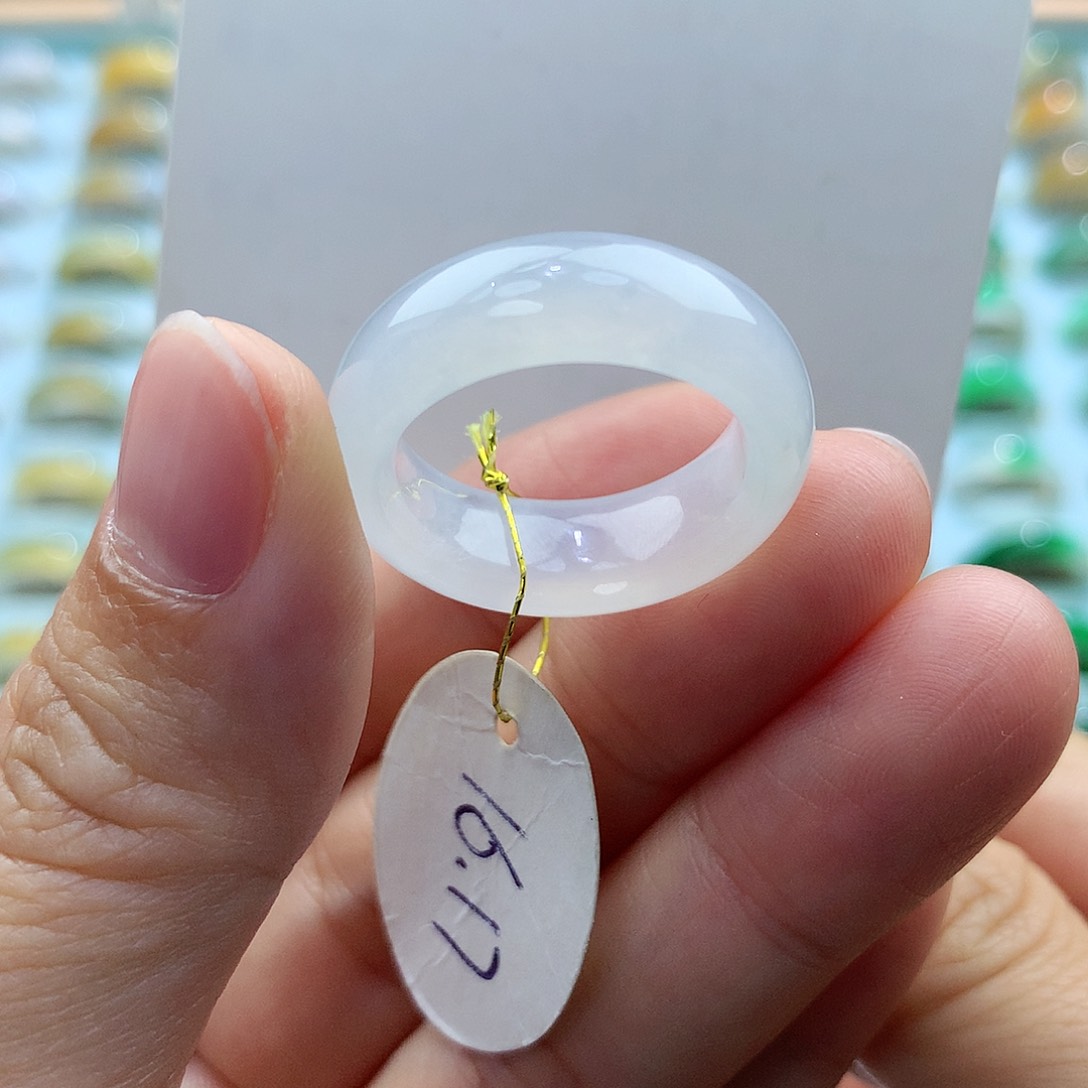 翡翠戒指未镶嵌1617圈