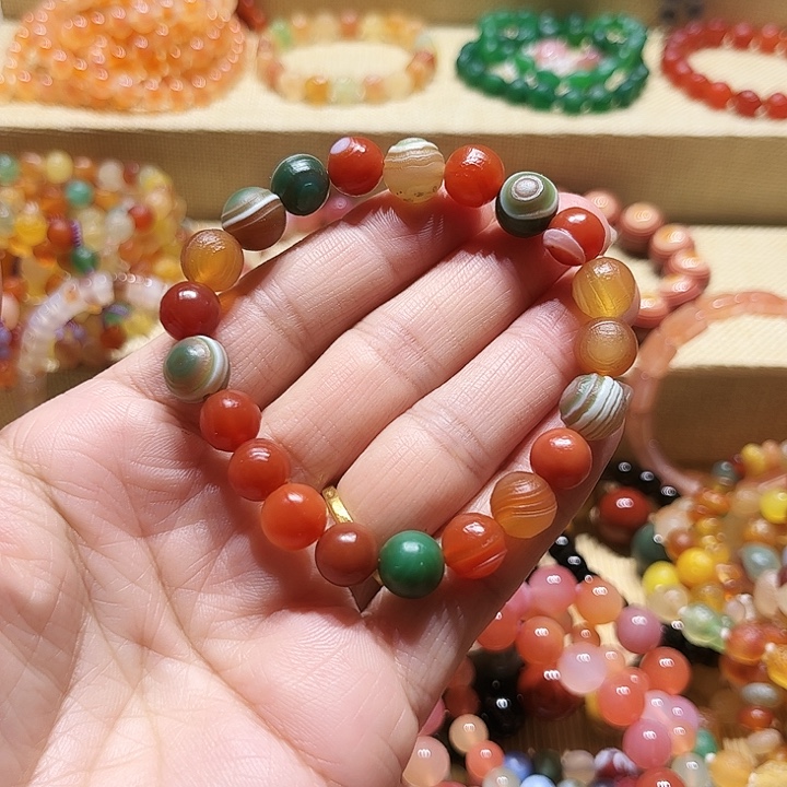 玛瑙/玉髓未镶嵌手链