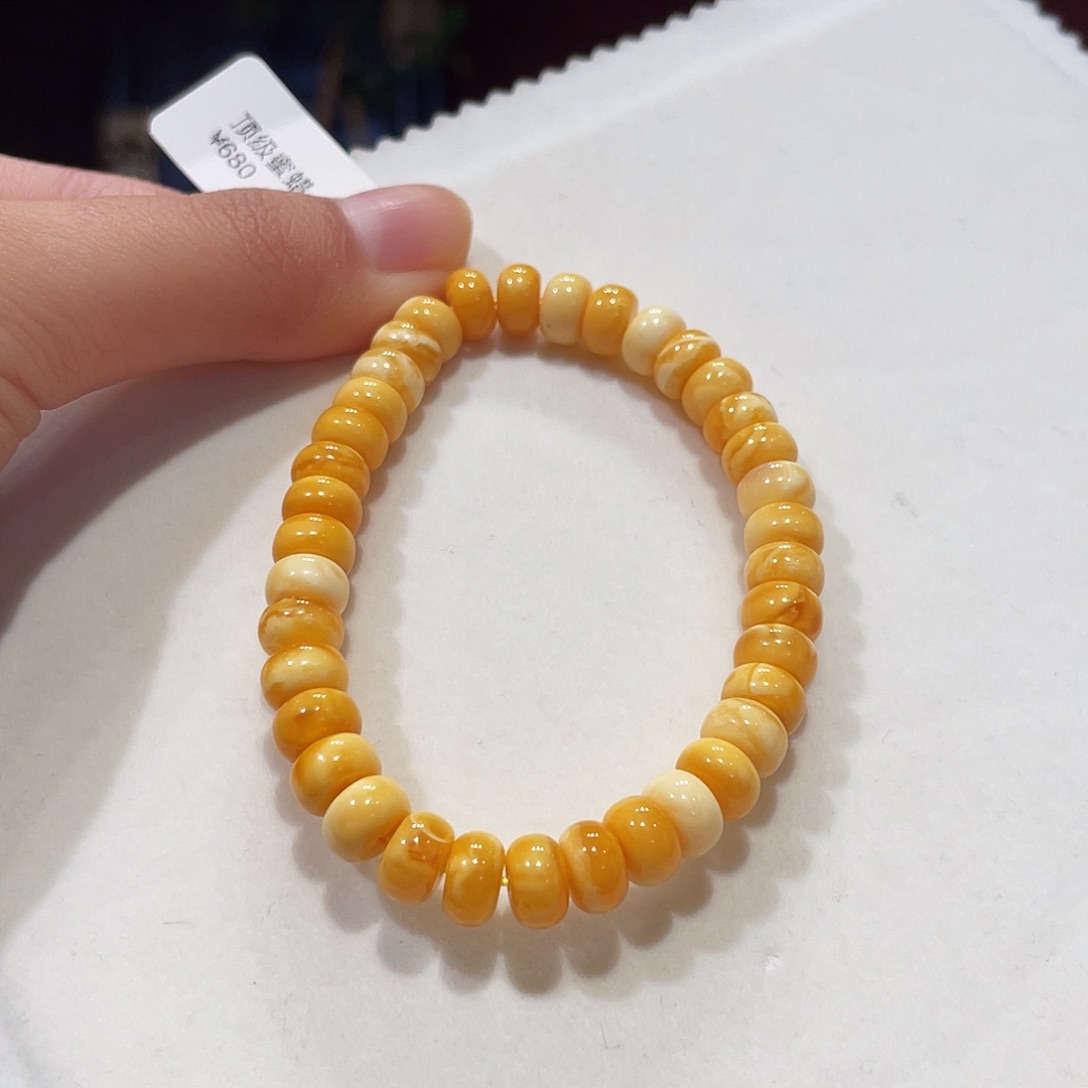 蜜蜡未镶嵌手串蜜蜡