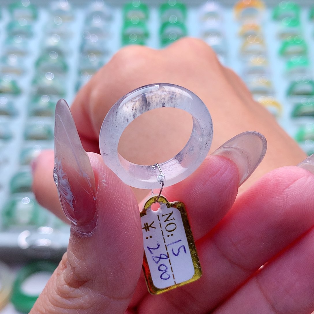 翡翠戒指未镶嵌15号