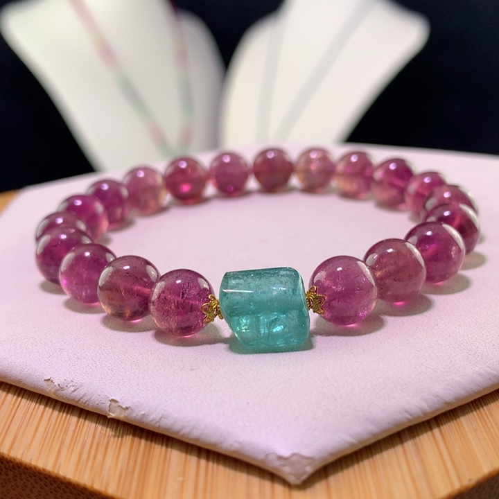 双色碧玺手链未镶嵌