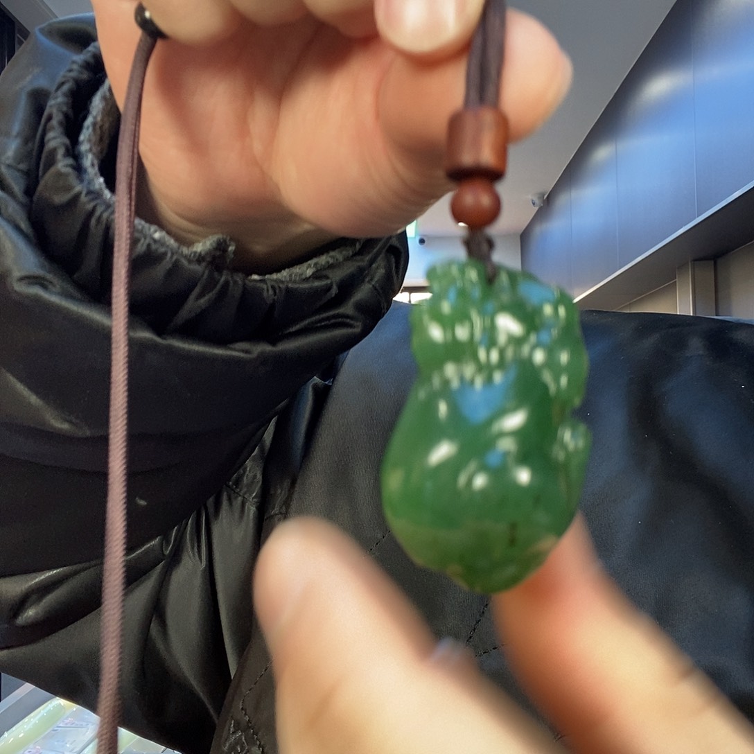 和田玉未镶嵌吊坠(不含链)和田玉碧玉貔貅拍一发一
