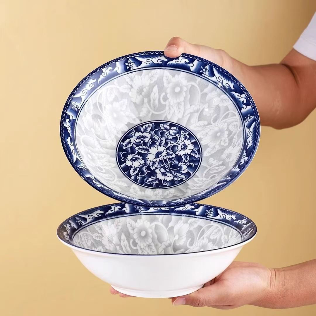 景德镇青花斗笠汤盆