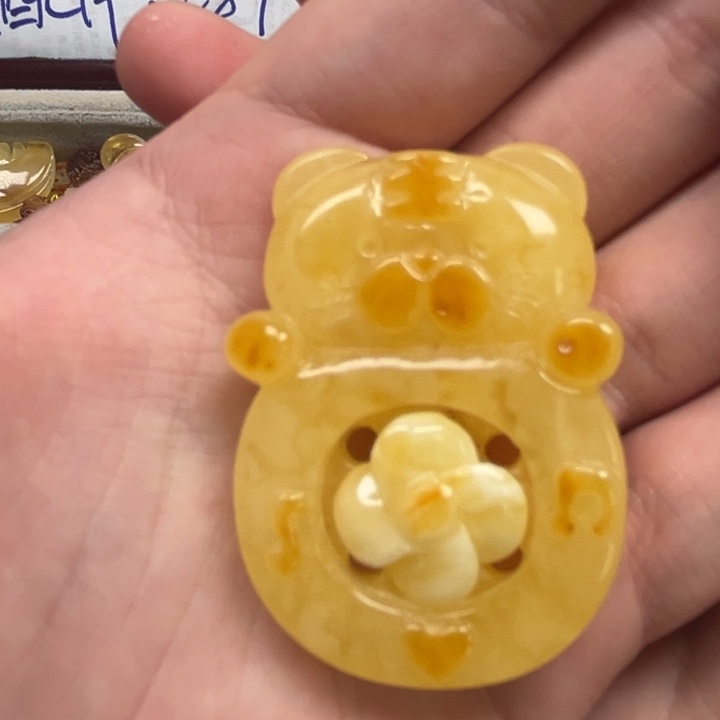 裸石琥珀未镶嵌天然蜜蜡配件