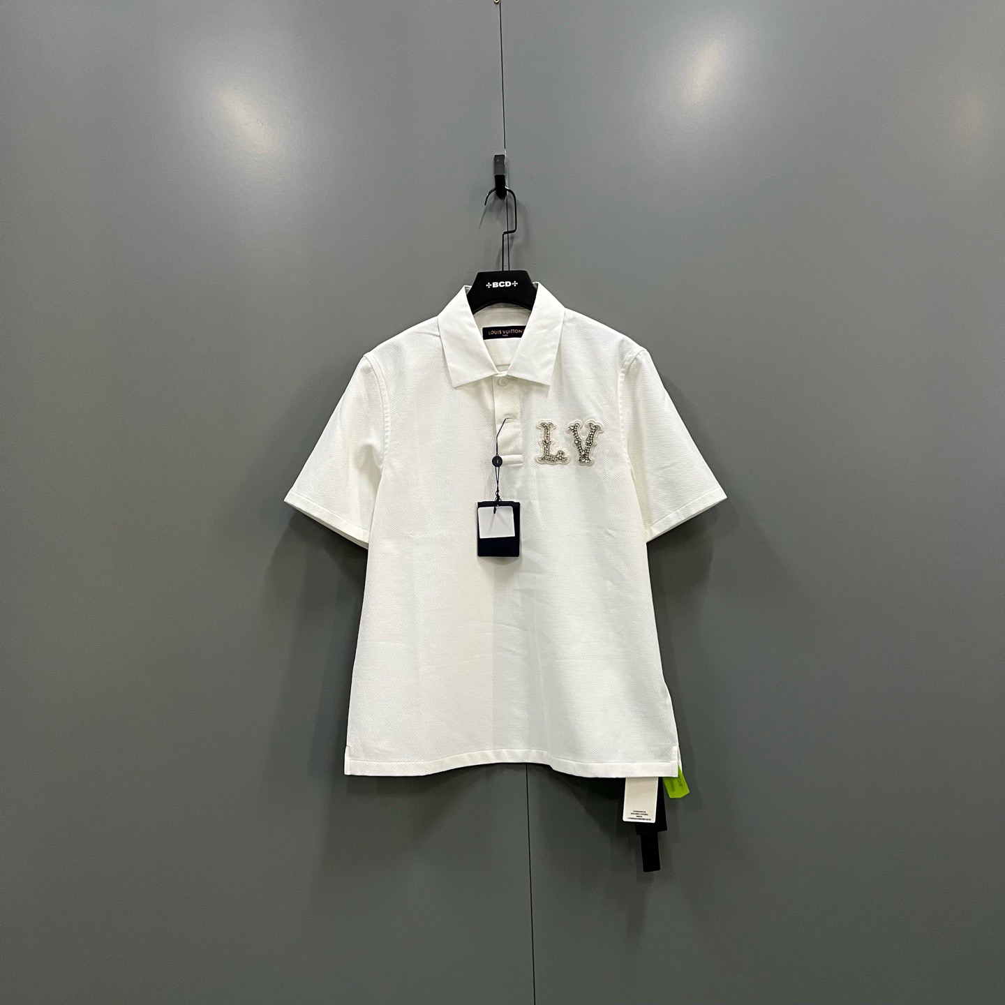 未使用 LouisVuitton/路易威登 （ll）水钻polo衫L码/全新610952