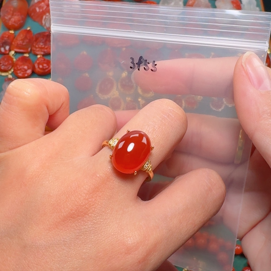 南红玛瑙南红银S925镶嵌