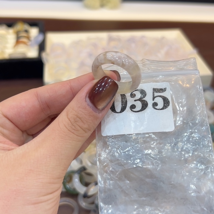 玛瑙/玉髓合金戒指35港21