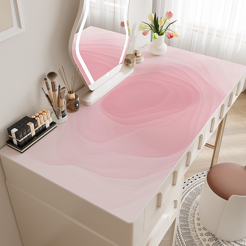 梳妆台桌垫防水免洗卧室美甲化妆桌面保护垫子轻奢高级感茶几桌布