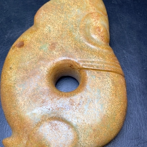 白玉菩提吊坠摆件