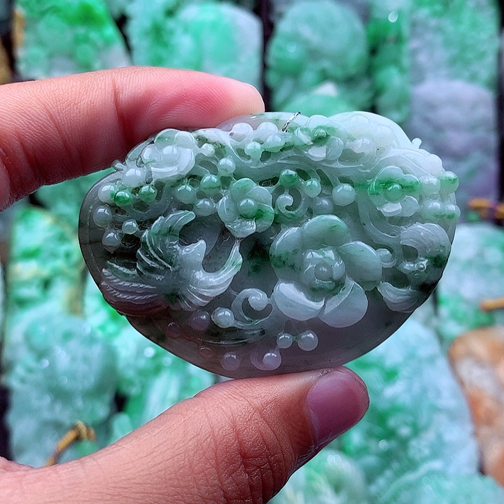 翡翠未镶嵌吊坠(不含链)