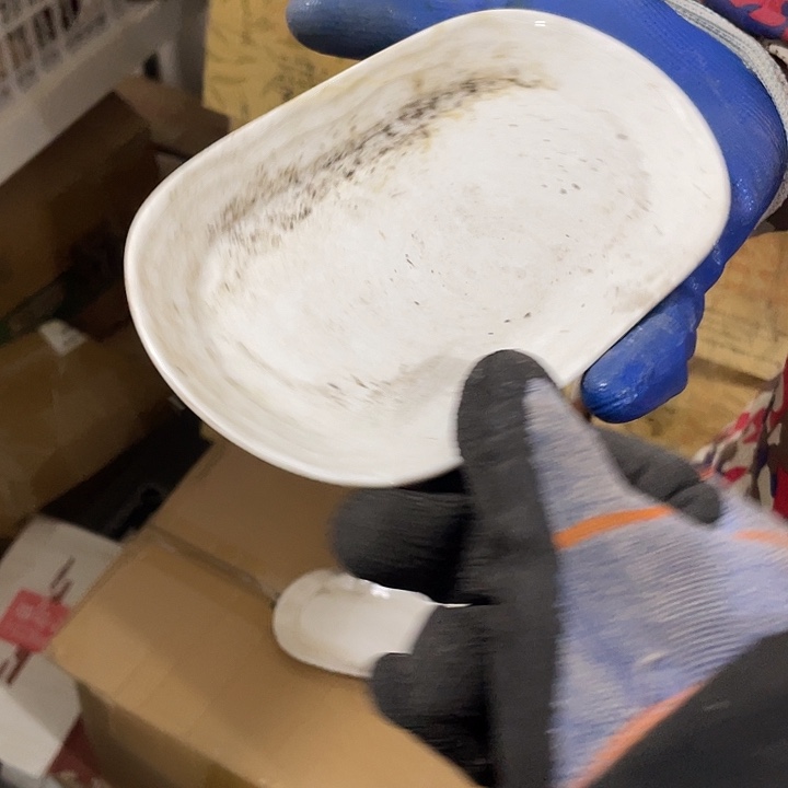 小****瓷片高骨瓷长碟一个 17.5厘米