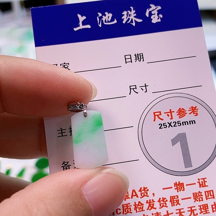 【闪购商品】翡翠颈饰18K金镶嵌翡翠