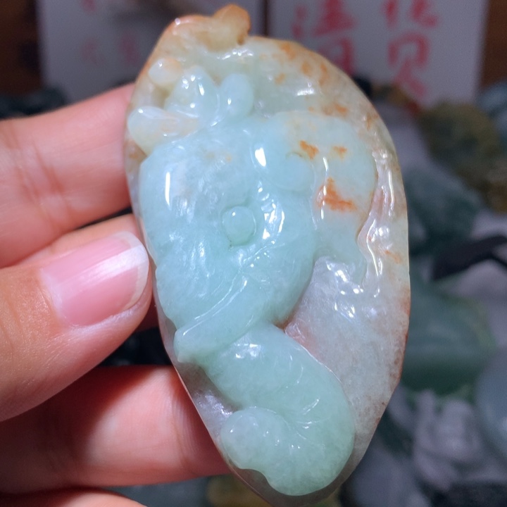 翡翠颈饰未镶嵌保真天然A货翡翠 