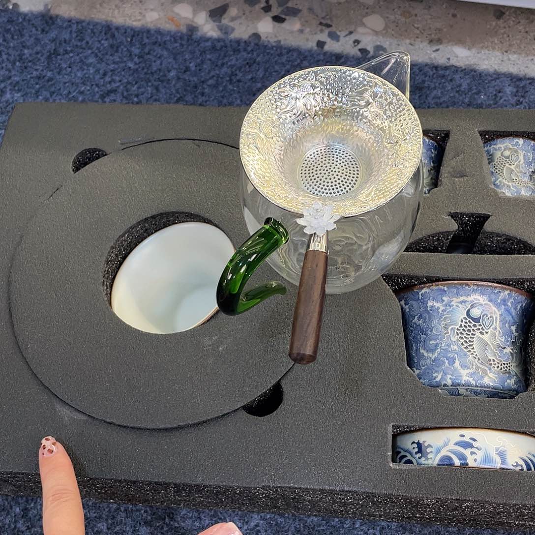 陶景德陶瓷盖碗茶具