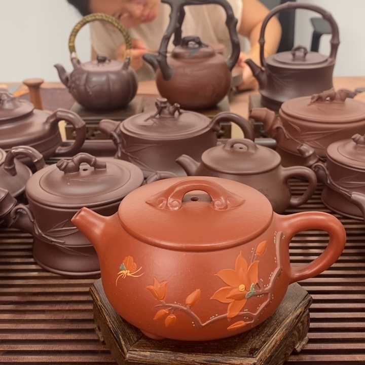 茶壶紫砂如意石瓢孤品放漏200毫升