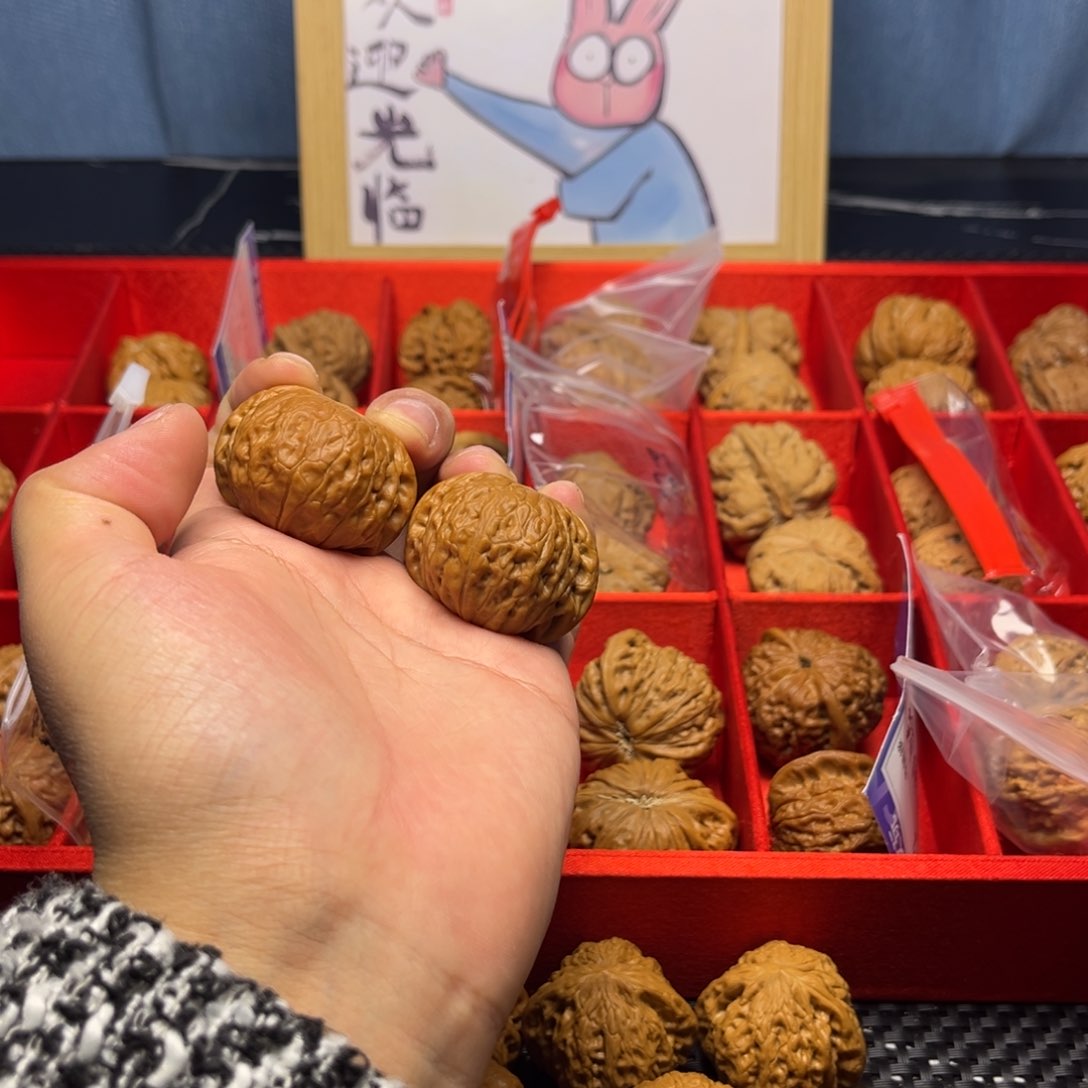 文玩核桃把件铁锤38➕矮桩打底