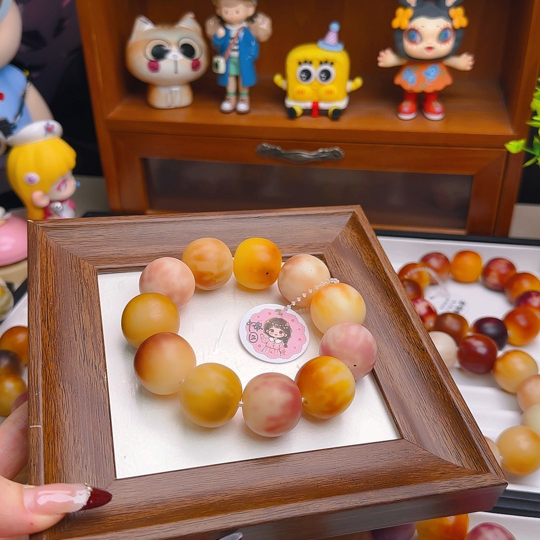 手串菩提根/象牙果卡23干磨苹果中瑕2