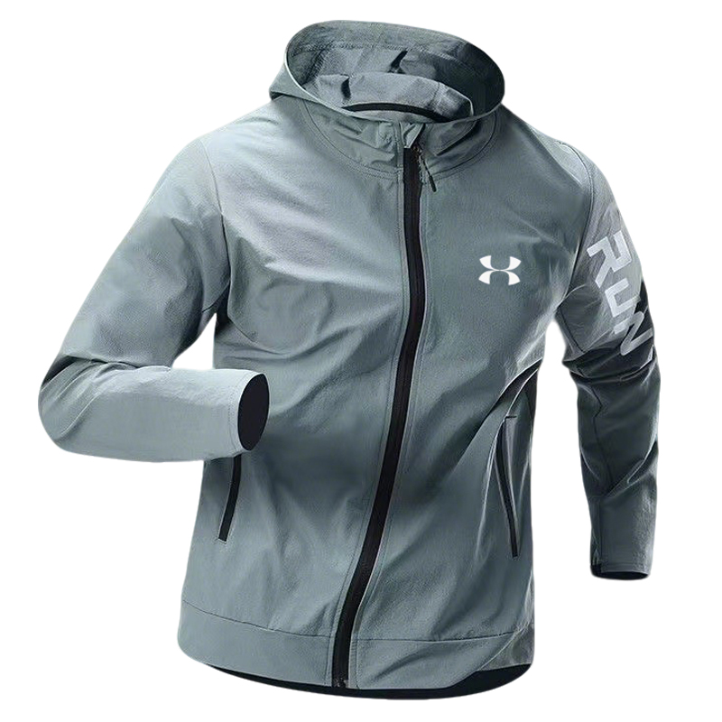 奥莱折扣| 品牌内购 春秋男士户外运动长袖风衣薄款夹克连帽外套