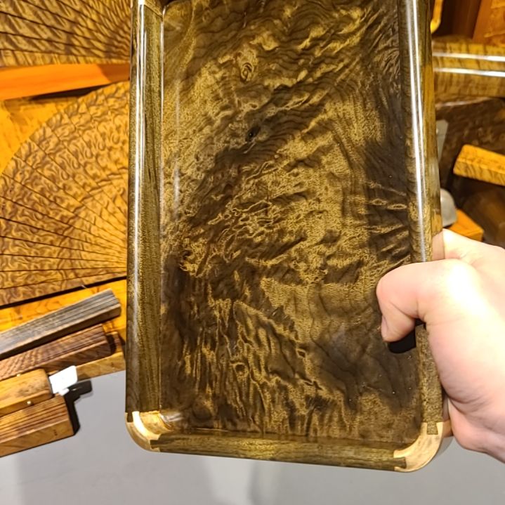 楠木27-16.5-3小叶桢楠乌木金丝楠文承盘