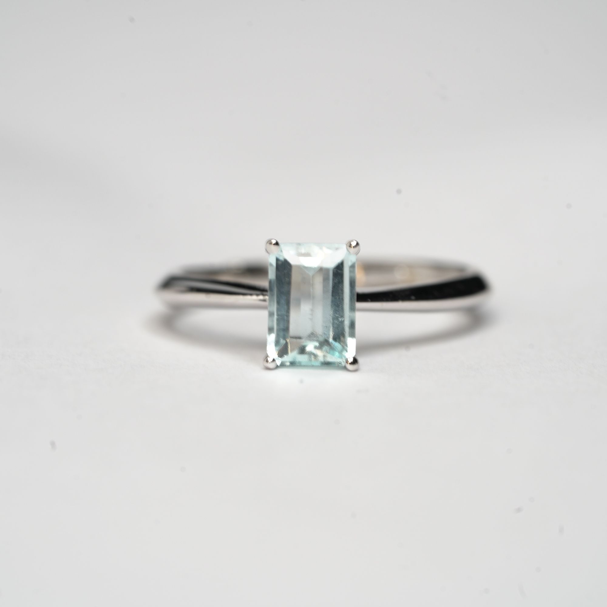 JSHLJ0903-海蓝宝戒指-方形切割（主石约：90分）