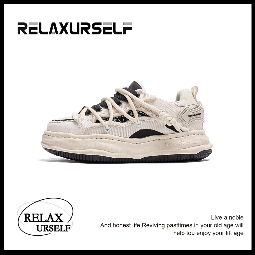 RELAXURSELF设计师款潮鞋ins小众溶解鞋时尚百搭运动鞋增休闲高鞋