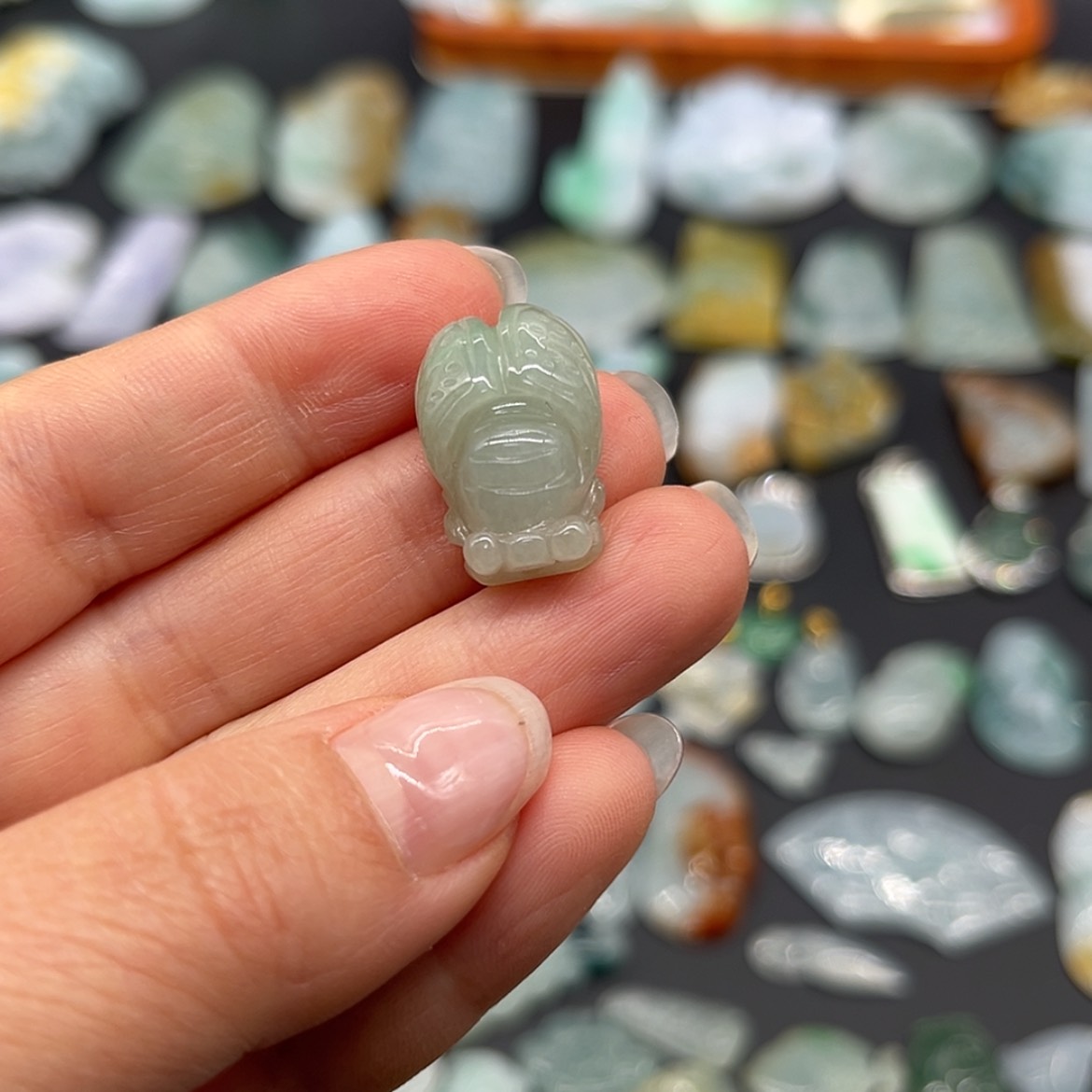 【闪购商品】翡翠颈饰未镶嵌蝉