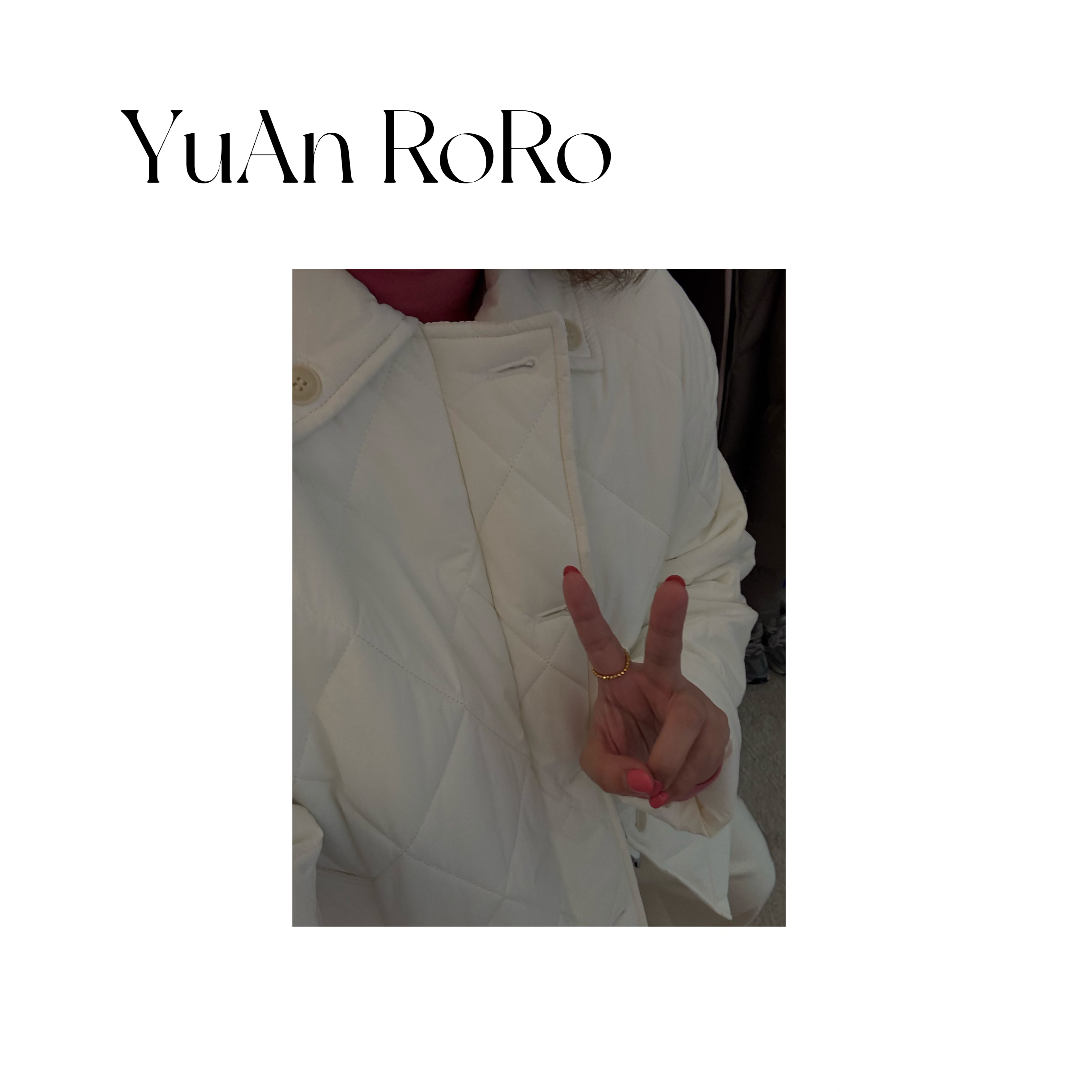 【媛媛家】秋冬新款白色保暖棉服外套