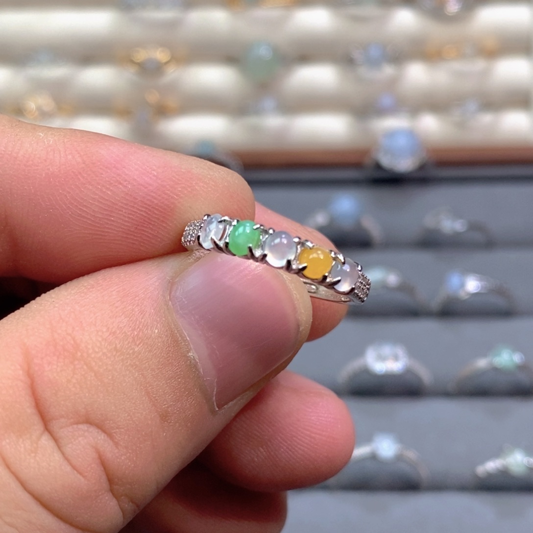 翡翠未镶嵌戒指天然翡翠戒指