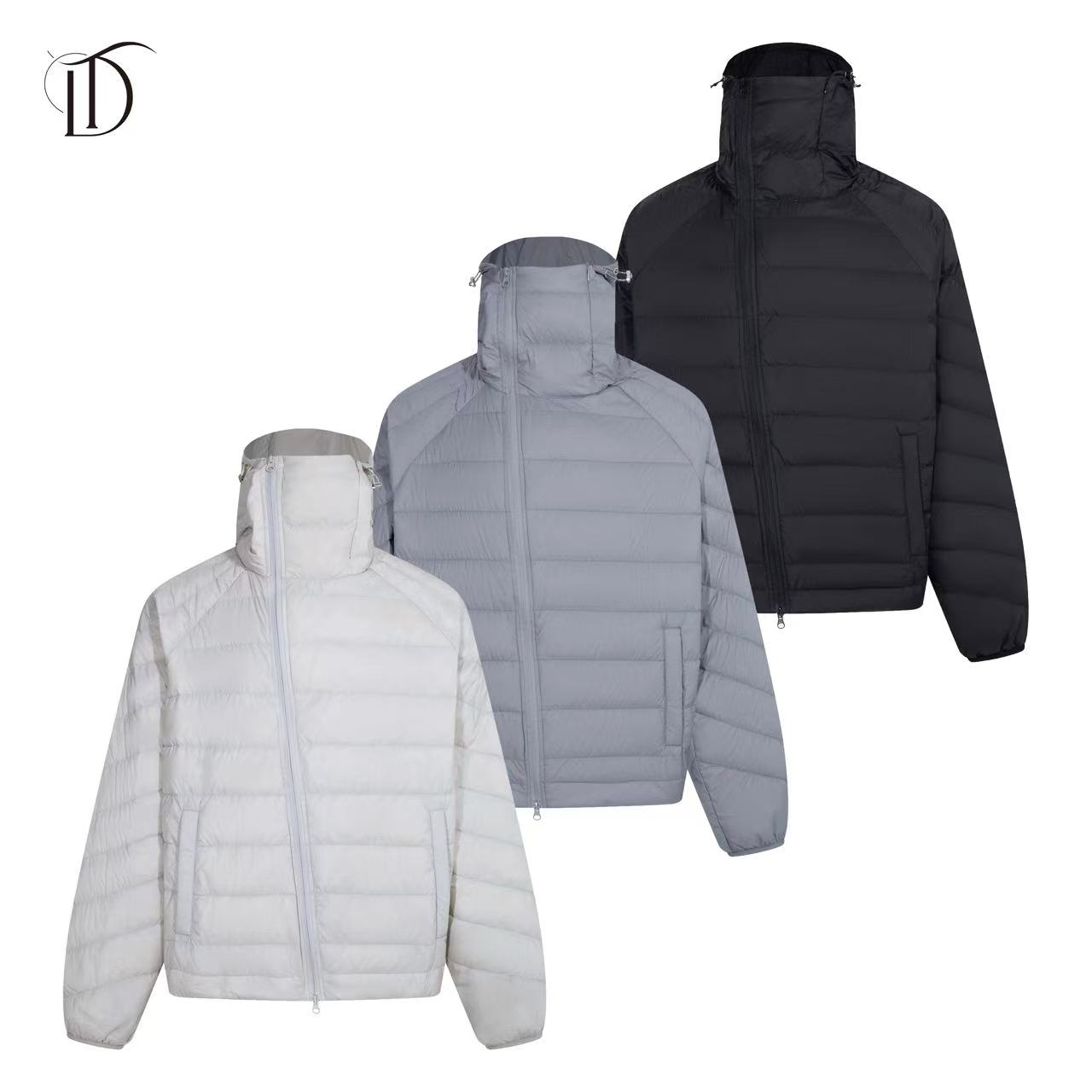 DT25FW「岩螺解构 」排骨羽绒服 轻量化 90白鸭绒 面罩帽型cleanfit