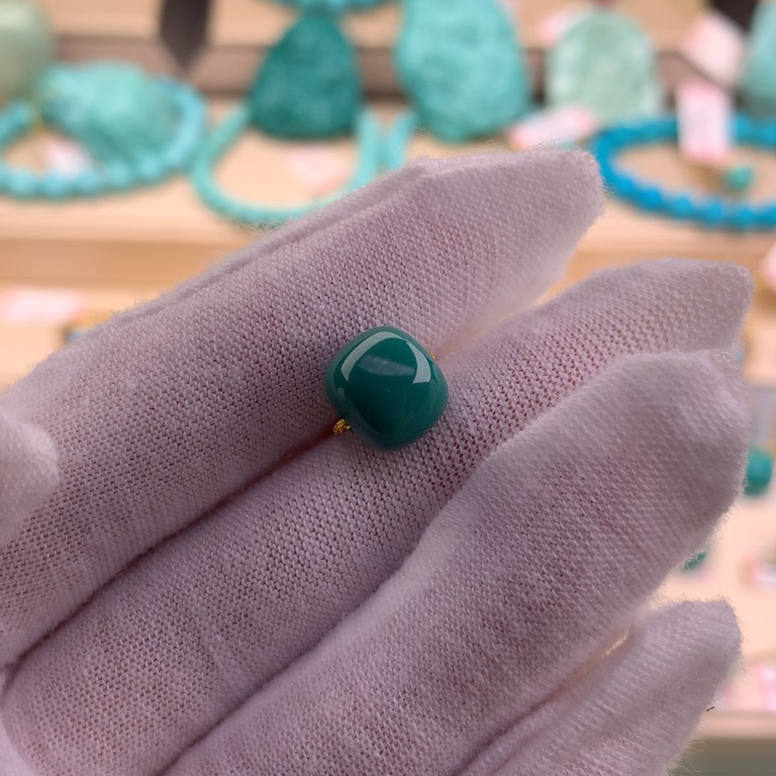 绿松石珠宝奇石未镶嵌9.6-8.6