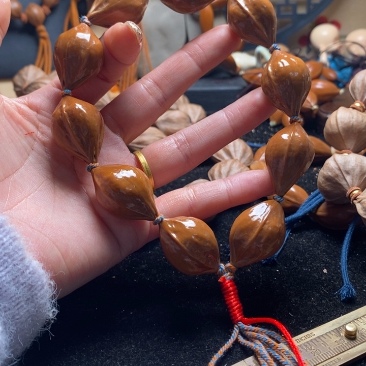 手串/手链橄榄核1.9蒜头彩绳