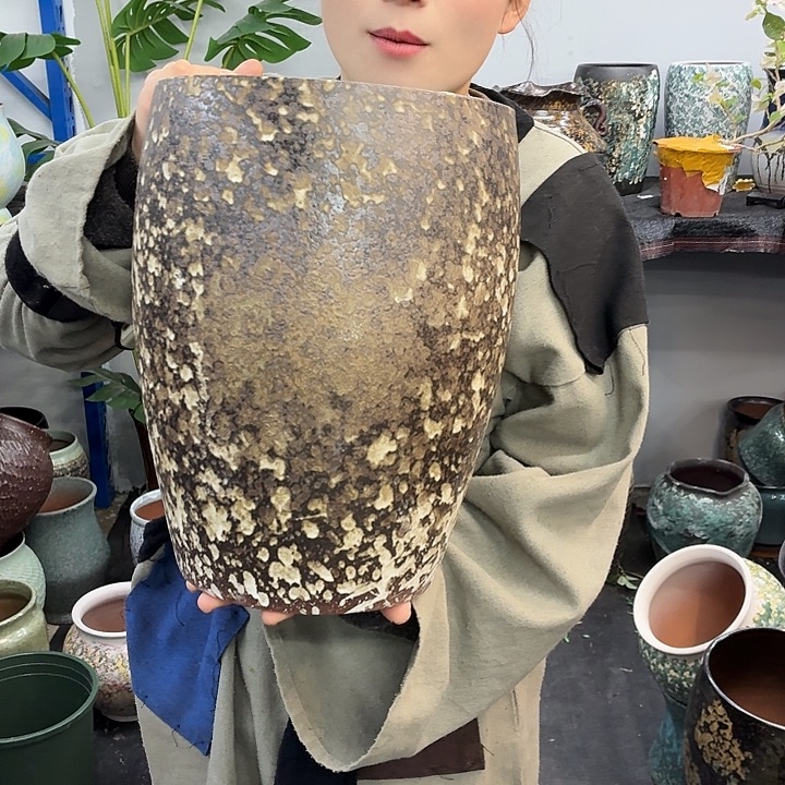 22×34 -粗陶花盆有孔-买买买