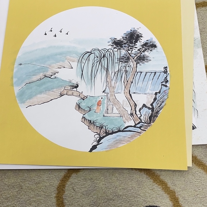 国画33-33卡纸作品艺